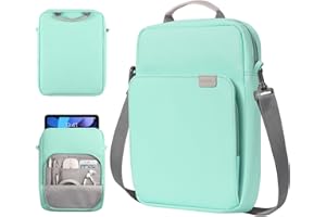 TiMOVO 9–11" Funda para Tableta con Correa para el Hombro, Compatible con iPad 11" A16 2025, iPad 10a 10,9"/10,2", Galaxy Tab A9+/A11 Plus 11", Verde Menta