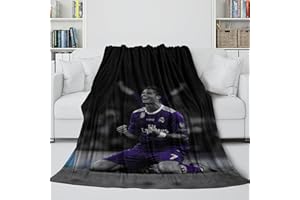 REIPOL Ronaldo Flanell Decke - Fußball Denen Die Ihnen Wichtig Sind Wärme Und Freundlichkeit Zu Geben - Mehrzweck Nützliche Ergänzung Für Den Haushalt - Weihnachten Geburtstag Geschenk 40x50inch(100x130cm)