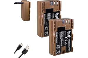 SK GAMES 2X SK akumulator zamiennik do Canon LP-E6NH // 2250 mAh // LP-E6N LP-E6 z gniazdem ładowania USB typu C/czujnik NTC i obudowa V1 do Canon EOS R R5 R6 R7 5D 7D 90D