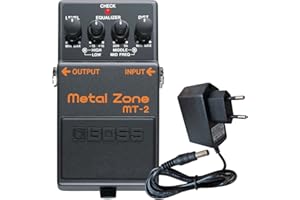 BOSS GUITAR EQUIPMENT Boss MT-2 Metal Zone Distortion Pedal + keepdrum 9V Netzteil