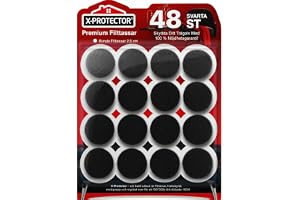 Filtkuddar för möbler X-PROTECTOR - 48 STK 25mm Självhäftande filtkuddar