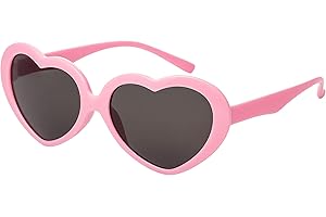 UltraByEasyPeasyStore Mädchen Klassische Sonnenbrille Kinderherzform UV400 Schutz Retro Mode Lolita
