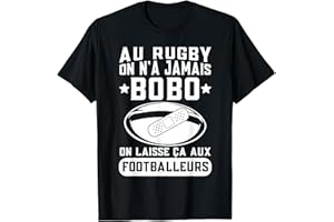 STEMI VÊTEMENT JOUER DE RUGBY MAILLOT FRANCE Au Rugby On N'A Jamais Bobo Cadeau Rugby XV France T-Shirt