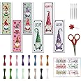 VERVACO Kreuzstich-Set Lesezeichen „Gorjuss“ – 2er DIY Set Für Erwachsene & Anfänger, Ca. 6x20 Cm