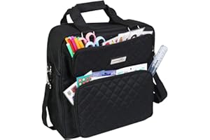 Everything Mary Scrapbook Carry case-Black Quilted EVM12859-1