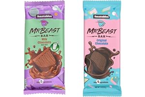 ‎FEASTABLES MrBeast’s Feastables Duopacks - Zwei köstliche Schokoladentafeln in einem Briefkastenpaket (Duo (1x) Original/ (1x) Milk)