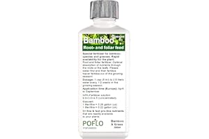 POFLO Bamboo Liquid Fertilizer HighTech NPK for bamboos and grasses, root/foliar - Professional Plant Food (250ml)