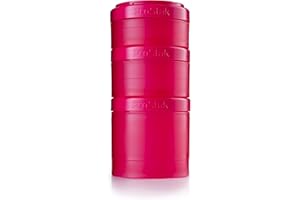 BLENDER BOTTLE BlenderBottle ProStak Expansion Pak - pink 3 Pak Container (250ml, 150ml und 100ml) incluyendo recipiente para grageas
