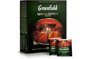 Greenfield Czarna herbata - kenijski wschód słońca (100 torebek herbaty)