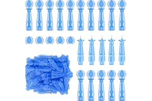 FUIPVGI 120 Piezas Extractores de Puntos Negros, Removedor de Manchas de Espinillas, Aguja Desechable para Quitar Espinillas de Acné, Quitar Agujas para Salón de Belleza en el Hogar (Azul)