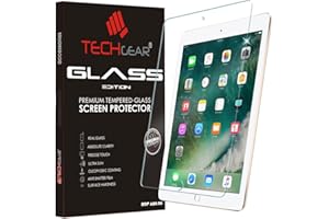 TECHGEAR GLASS Edition na iPada 24.6 cm (2018/2017, 5. i 6. generacji), iPada Air 1, iPad Air 2, osłona ekranu z prawdziwego szkła hartowanego, kompatybilna z Apple Pencil