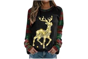 PDAKIEYXND Weihnachtspulli Damen Langarm Weihnachten Pullover Lustig - Winter Rundhals Weihnachts Weinglasdruck Weihnachtspullover Weihnachten Pullis Sweater Weihnachtsshirt