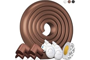 HAPPY CHLEA® Protection d'Angles et Rebords pour Bébés. Couverture Totale de 2,4 M avec Protège-Angles et 4 Protège Coin. Technologie Active Foam + 2 Bloque-Tiroirs. Sécurité Enfants