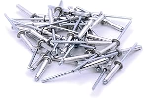 SINGULARITY SUPPLIES M4 (4mm x 20mm) Dome Blind Rivet - Aluminium (Pack of 40)