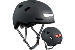 XNITO Bike Helmet with LED Lights - Urban Bicycle Helmet for Adults, Men & Women - CPSC & NTA-8776 Dual Certified - Class 3 E-Bikes, Scooters, Onewheel, Commuter, Mountain Bikes, MTB, BMX,