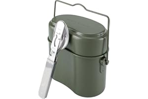 ‎BLACK SNAKE Black Snake® Bundeswehr Essgeschirrset Essbesteck + BW Aluminium Kochgeschirr