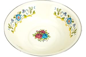 Housoutil Approfondir Le Bassin D'émail Cuisine Avec Bol Bassin De Rangement Rétro Bassin De Cuisine En Émail Bols De Service Rétro Bols De Nouilles Asiatiques Émaillé Petits Outils Salade