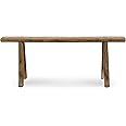 Artissance Home Vintage Noodle Bench, Weathered Natural Wood Finish (Size & Color Vary)