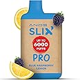 ANDS SLIX BAR - No Nicotine Vape - 0 Nicotine Disposable Vape Disposable - Zero Nicotine Disposable Vape - Long Lasting Nicotine Free Vape 0% Nicotine Disposable Vape (Blue Raspberry Lemon, 1 Pack)