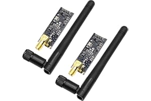 XTVTX 2 Stück NRF24L01+PA+LNA Drahtlose Module,Wireless Transceiver RF Transceiver Module,1100m Lange Strecke mit SMA Antenne 2.4G Kompatibel Arduino R-Pi Pico
