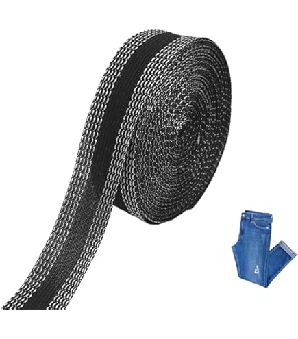 Nastro Adesivo Per Vestiti 10m - Autoadesivo, Per Orli Pantaloni E Gonne (Grigio, Taglio Libero) - Foto 7