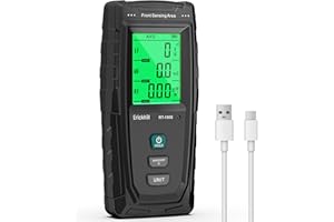 ERICKHILL Medidor EMF RT-100S, Prueba EF/MF/RF, Campo Magnético Recargable, Detector de Radiación de Interfaz Dual Digital/Gráfico, Pantalla LCD Digital, para Hogar, Oficina, Exterior