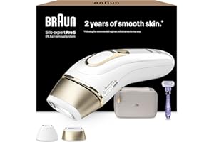 Braun Epilateur Lumiere Pulsee Silk·expert Pro 5 PL5157, Epilation Semi-Définitive, Alternative Au Laser, Résultats En 2 Séances, Rasoir Venus, Tête De Précision, Pour Epiler Jambes, Maillot Et Plus