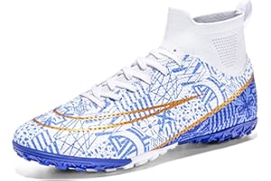 BLBK Buty do piłki nożnej, uniseks, profesjonalne buty piłkarskie, męskie, outdoorowe, chłopięce, odpowiednie do sztucznej trawy, buty treningowe dla dzieci