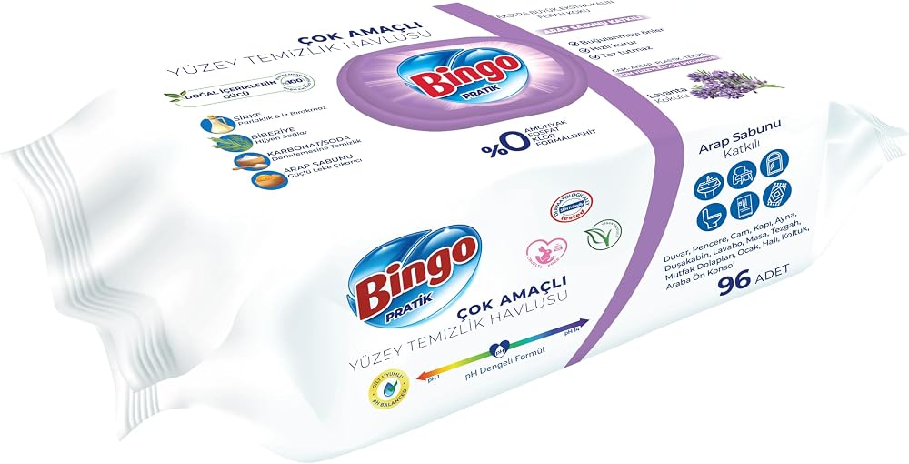 Bingo Yüzey Havlusu Lavanta 96'lı