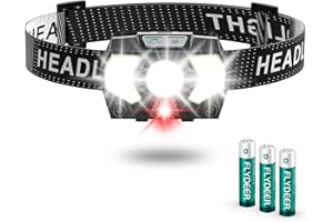 Lsnisni Lampe Frontale LED(2 Pièces/1 Pièce), High Lumens Torche Frontale Puissante, Piles Comprennent, Multiples Modes D'éclairage, IPX5 Étanche pour Camping, Jogging, Pêche