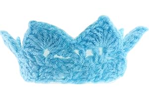 INCEPTION PRO INFINITE (Azzurro) Fascia per capelli per Bambina Neonata in Lana - Paraorecchie - Corona - Coroncina - Tiara