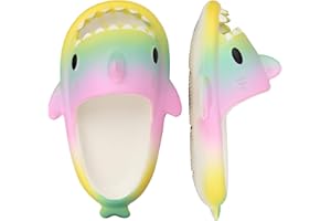 IASKDIN Pantuflas de Tiburón Verano para Niña Niño Chanclas de Playa para Hombre Mujer Zapatillas de Ducha Shark Slippers Sandalias Zapatos de Piscina