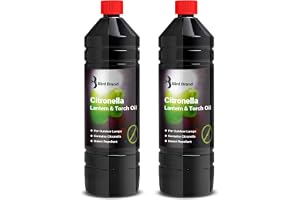 Quebec Insect Repelling Citronella Lamp Lantern and Torch Oil 2x1L – Outdoor Garden Torch Fuel with Citronella Essential Oil,