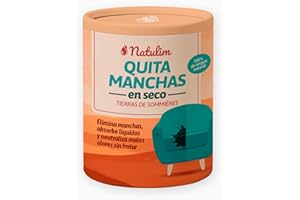 Natulim Tierras de Sommiéres - Polvo Limpiador en Seco 100% Natural - Quitamanchas para Sofás, Superficies, Suelo y Tapicerías - Elimina Manchas de Grasa, Absorbe Líquidos y Neutraliza Olores - 300g