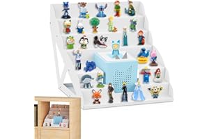 ZHSHX for Tonies Shelf, Magnetic Tonies Storage for Toniebox and 30-50 Tonie Figures for Children to Play and Collect, White