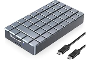 INDMEM USB 4.0 NVMe M.2 SSD Enclosure Compatible with Thunderbolt 3/4, 40Gbps M.2 NVMe Enclosure to PCIe 2280 M-Key (B+M Key) (SSD NOT Included)