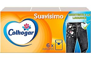 Colhogar Suavísimo Compact x6 - Pañuelos Suaves Desechables - Resistentes a la Lavadora