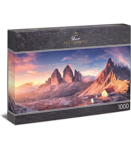Ambassador 7230762 Val di Funes Dolomites, 1000 Piece Puzzle for Adults and Children from 10 Years, Photographer's Collection, Tobias Hägg, Mountains, Alps, Landscape Puzzle