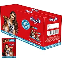 Drools Adult Wet Dog Food, Real Chicken and Chicken Liver Chunks in Gravy, 15 Pouches (15 x 150g)