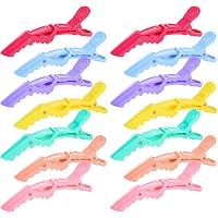 Ondder 24 Stück Haarklammern (Krokodilclips) In Seeblau - 10.9 Cm, Starke Feder Für Salon & Heimgebrauch