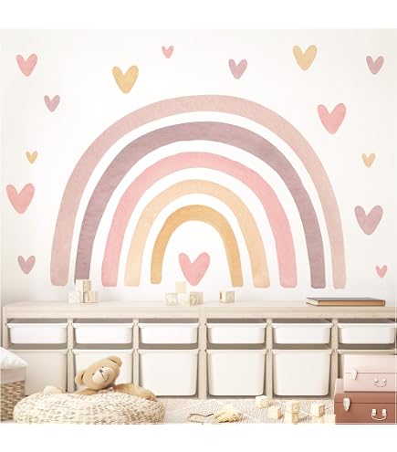 CHarmeFleur 123 Autocollants Muraux Pastels à Pois - Stickers Colorés Ronds Arc-en-ciel, Repositionnables - Décoration Chambre Enfant, Fenêtre - 12