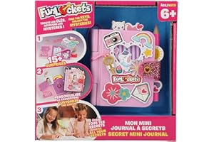 Funlockets - My Mini Secret Journal – Customisable & Creative to Take Anywhere! Find Keys & Discover Mysteries; More than 15 Surprises inside! Toy for Children aged 6 years and above