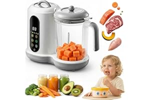VEXNOOK Multifunctional Baby Food Processor and Steamer – Preset Modes for Easy Cooking, Touch Screen Operation, BPA-Free, Tailored for Homemade Baby Food