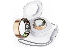 findtime Smart Ring Android iOS Smartringe für Herren Fitness Tracker Ring Pulsmesser Sport Fitness Ring mit Schrittzähler Aktivitätstracker Smartring Schlaftracker IP68 Wasserdicht Fitnessring