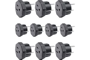 USA/Kanada till EU/Sverige Adapter, US typ B kontakt konvertera till EU typ E/F kontakt, Elektronisk enhet från USA/Kanada Pa