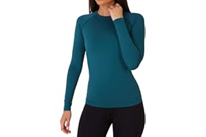 TCA Super Thermal Long Sleeve Women Running, Ski Base Layer - Compression Shirts Woman, Workout Tops for Women