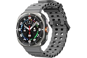 TOPsic Pasek do Samsung Galaxy Watch Ultra 47 mm, miękki silikonowy pasek, zamiennik opaski, regulowana bransoletka, paski sportowe do Samsung Galaxy Watch Ultra 47 mm