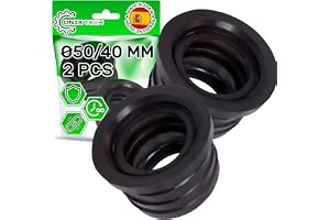 2 x gummirörsanslutning Ø 50/40 mm - 5 års garanti - ONIX TECH