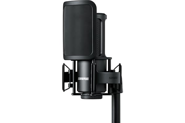 Shure SM4 Kit Microphone pour l'enregistrement en Studio, Micro à condensateurHome Studio Condenser Mic optimisé pour Les Voix Douces et Les Instruments bruyants avec Mix-Ready Audio (SM4-K-KIT)