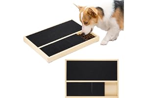 Starvortex Filma Naglar Hundar, Klösdyna för Trähund, 35 × 25 cm | Integrerad Snacksbox